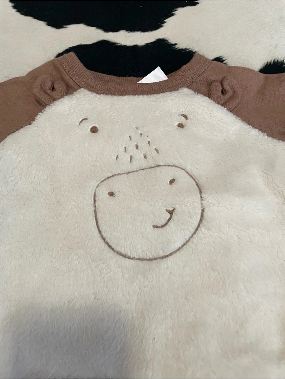 2/$12 Carter's Cozy Moose Set in Brown and Cream